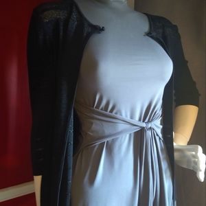 Black Sheer Shimmer Cardigan